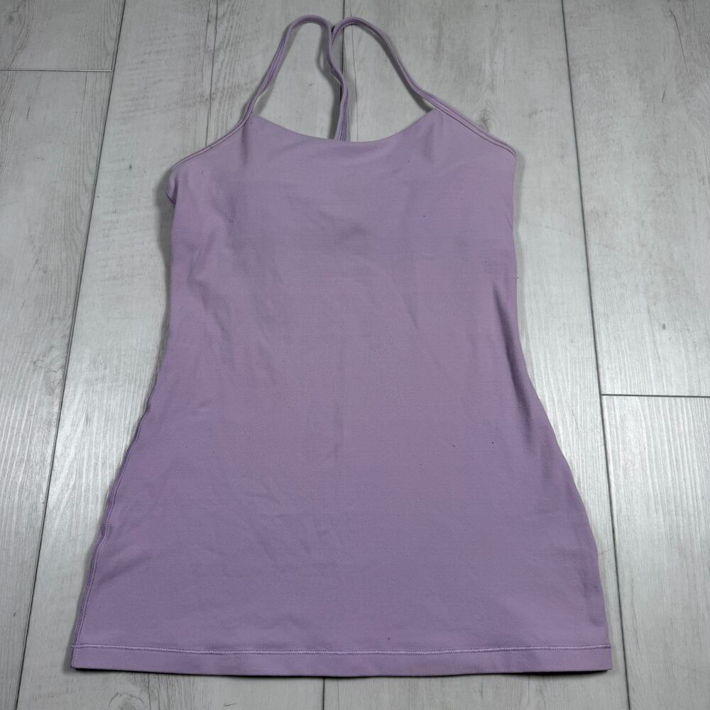 Lululemon Women's 4 Power Y Tank Top Purple Workout Yoga Pilates